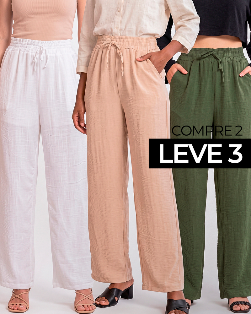 Calça Feminina Pantalona Liberty (Compre 1 Leve 2)