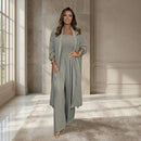 Conjunto Bellavie com Macacão Elegante e Sobretudo Estilo Kimono